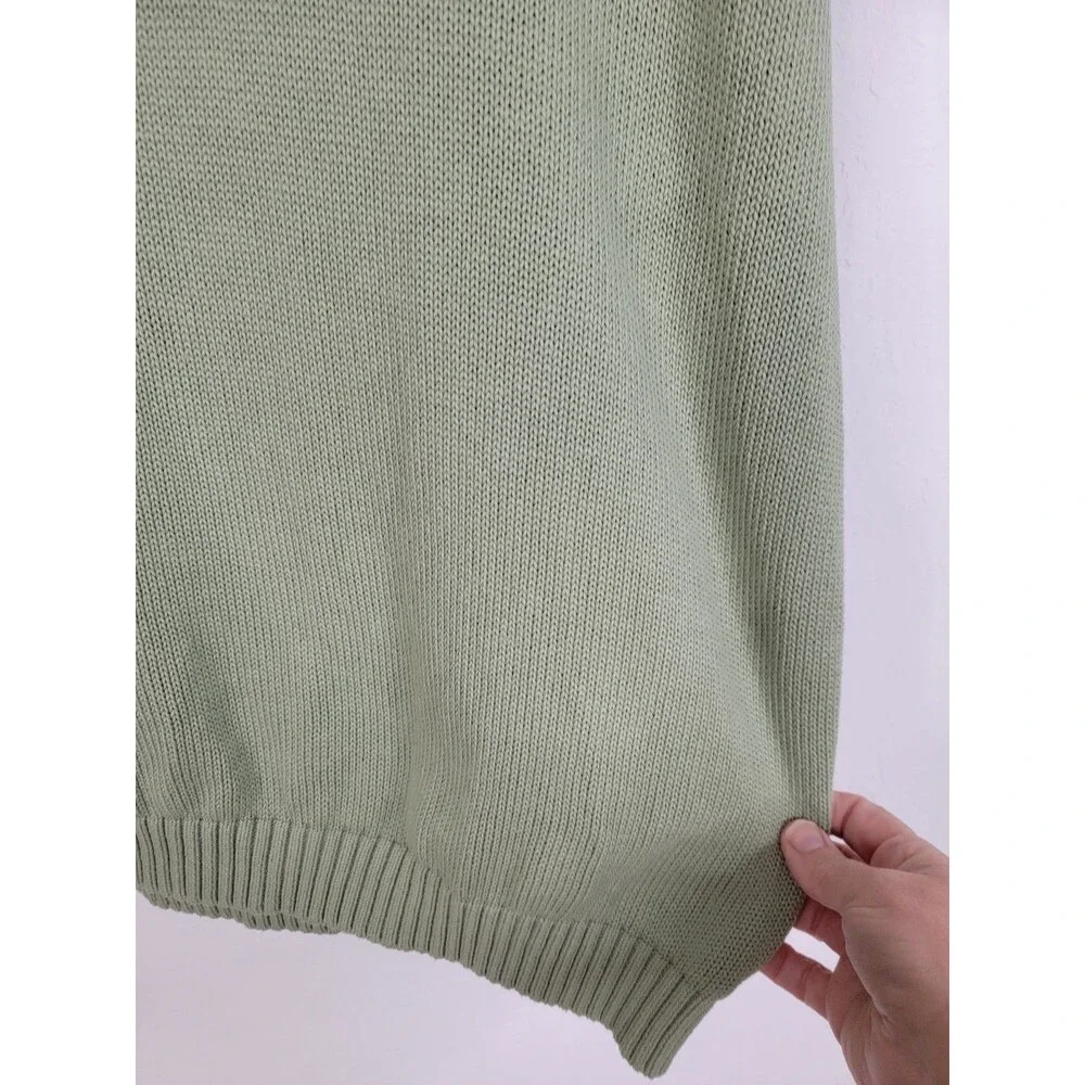 About:Blank Men's Sage 100% Cotton Logo Sweater XXL